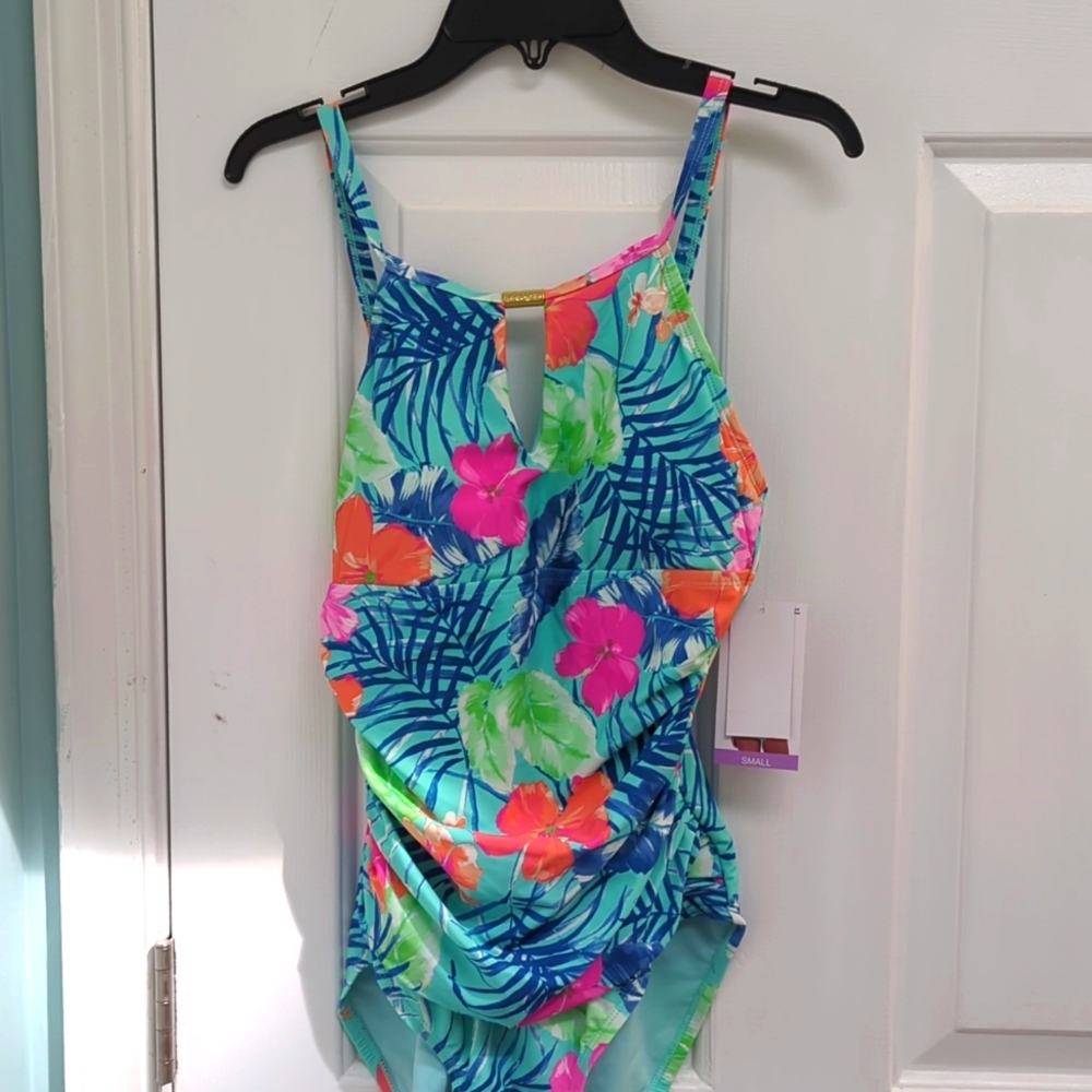 Kathy Ireland one piece bathing suit Small